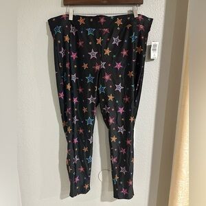 Torrid  liquid black  multicolored stats  leggins size 3X new with tags